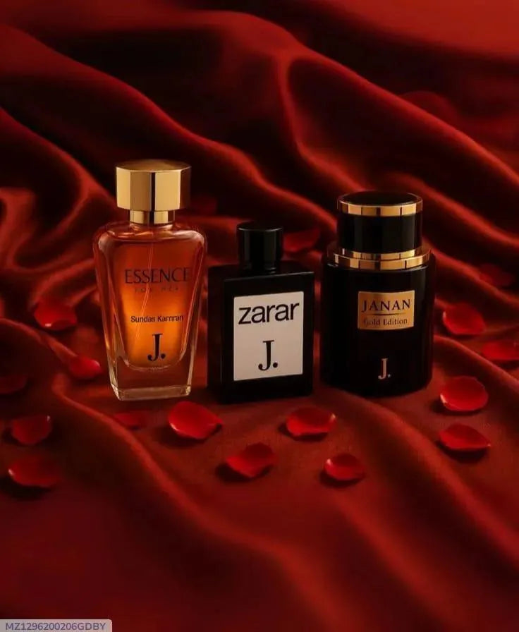 J Men Perfume Set: Zarar, Faran, Essense 3 Pcs