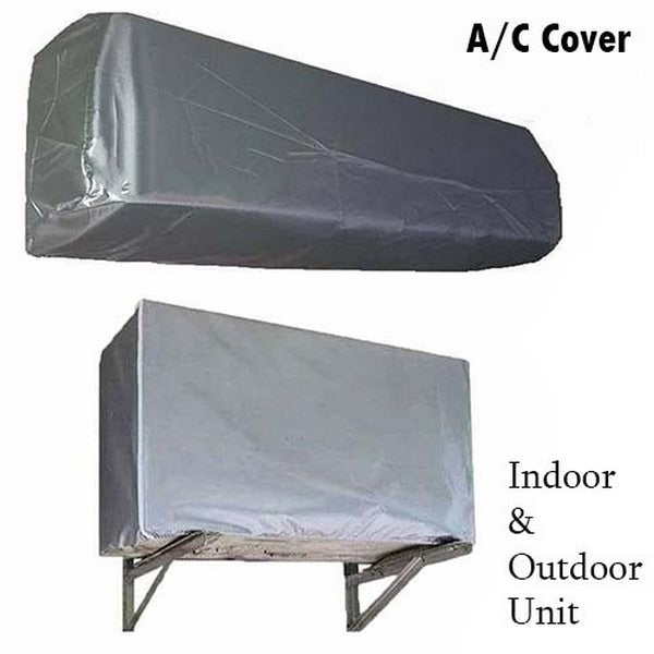 AC Cover 1 Ton – Dustproof & Waterproof Parachute Material, 2-Piece Set