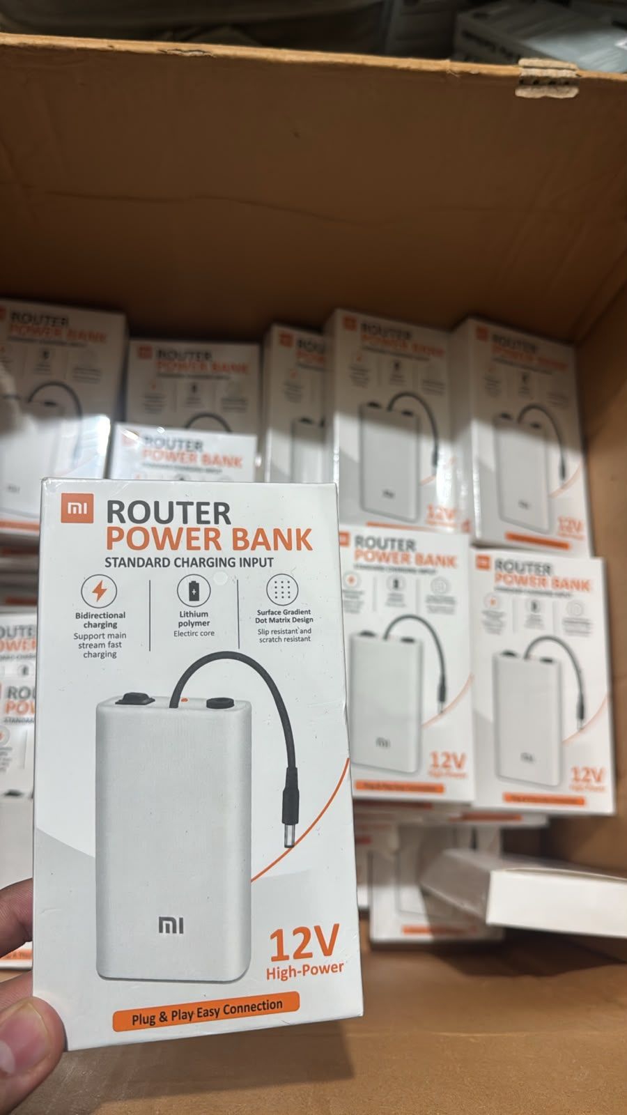 Router Power Bank 12V Mini UPS – 20000mAh Advertised Capacity for Wi-Fi Routers & Modems