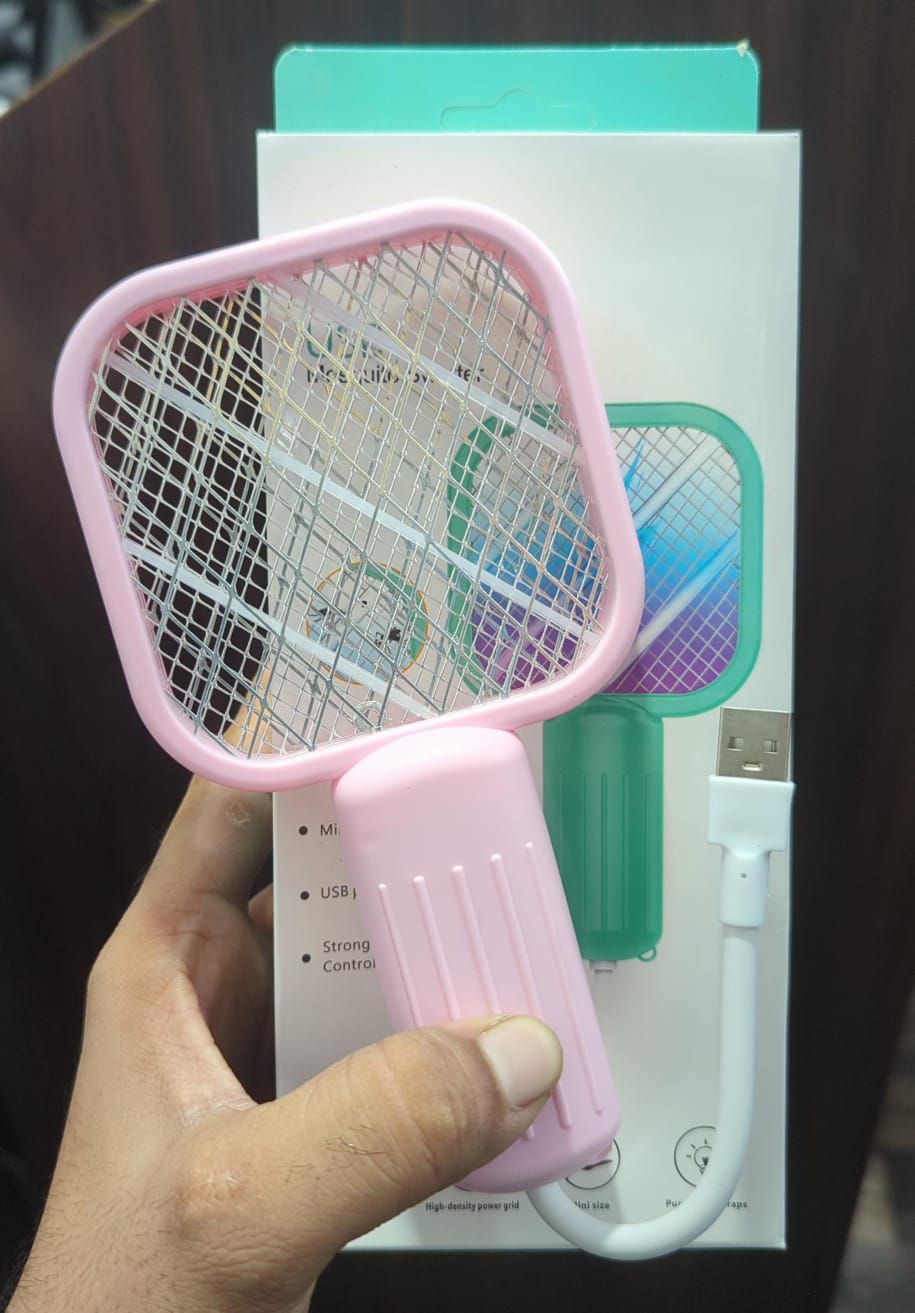 USB Mini Mosquito Racket – Portable Electric Insect Killer with USB Charging