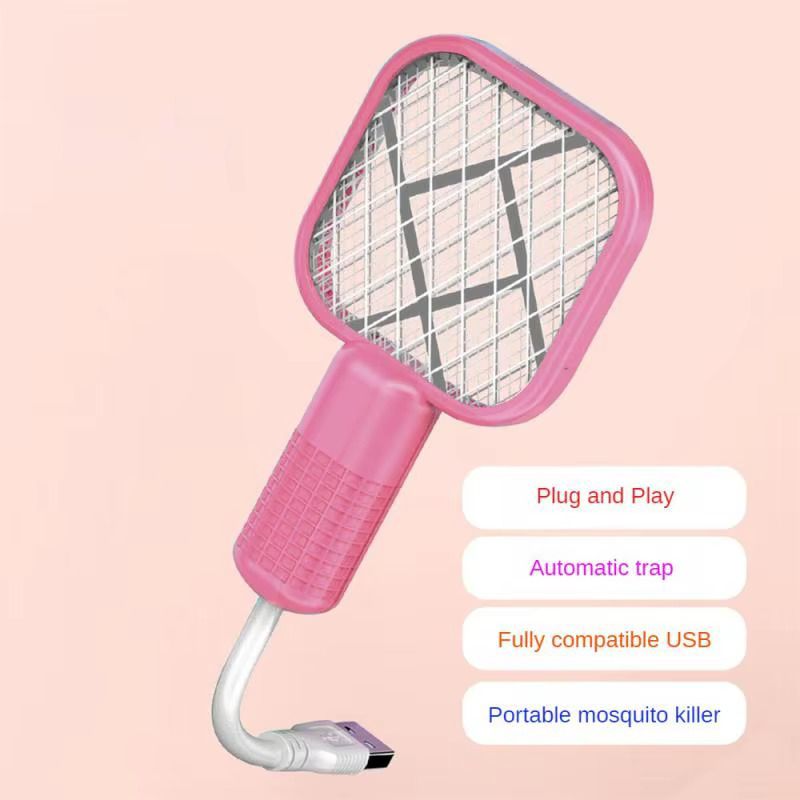 USB Mini Mosquito Racket – Portable Electric Insect Killer with USB Charging