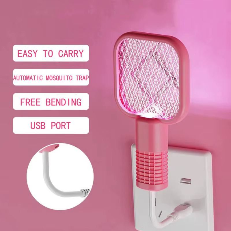 USB Mini Mosquito Racket – Portable Electric Insect Killer with USB Charging