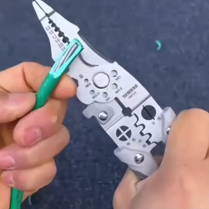 16-in-1 Multifunctional Wire Stripper – Heavy-Duty Cable Cutter & Electrical Hand Tool