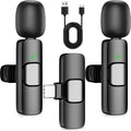 K11 Dual Wireless Lavalier Microphone – Bluetooth Clip-On Mic for iPhone & Android, 2-Person Noise Reduction Microphone for YouTube, TikTok & Vlogging