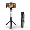 R1S 3-in-1 Selfie Stick & Tripod with LED Light and Bluetooth Remote
