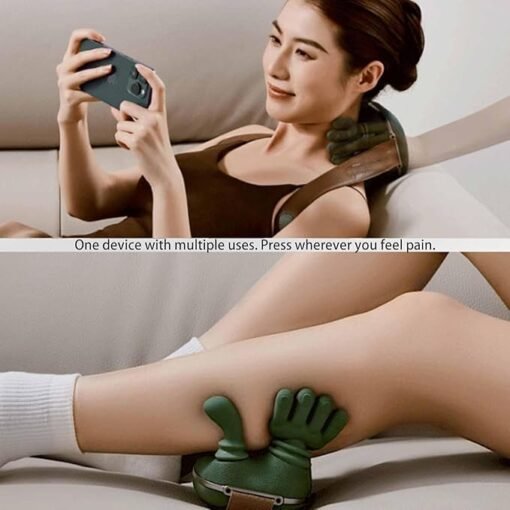 Premium Rechargeable Neck & Shoulder Massager with Heat Therapy – Deep Kneading Massage & Relaxation Machine