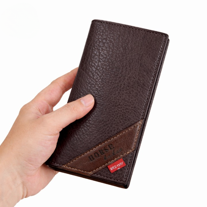 LB-521 Elite Long Trifold Wallet – Premium Everyday Carry – Black