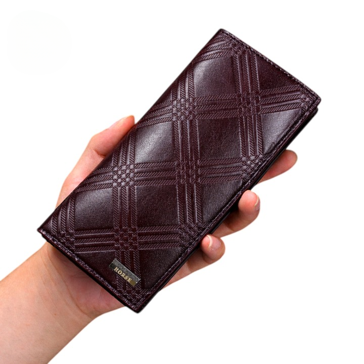 LB-519 Executive Trifold Long Wallet – Black | Men's & Women's Long Wallet