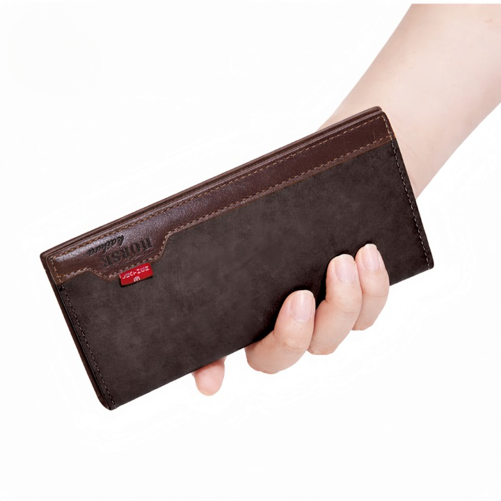 LB-522 Signature Series Long Wallet – Stylish Unisex Everyday Wallet – Black