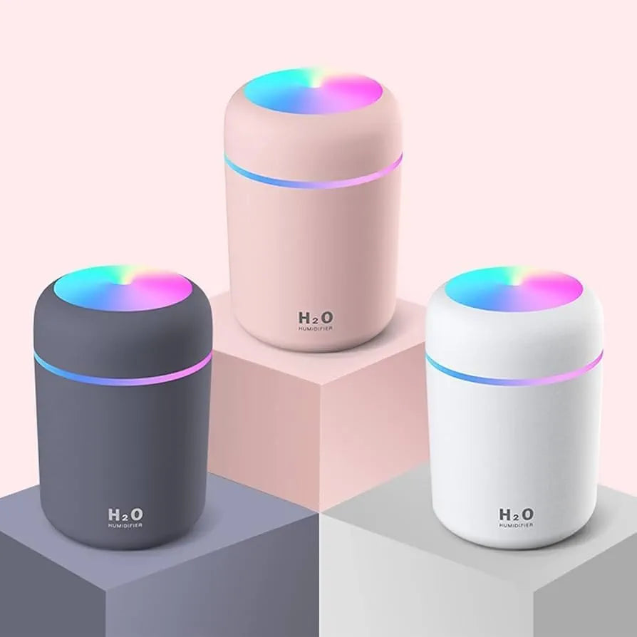 Premium Cool Mist Humidifier with 7-Color LED Lights – Random Color