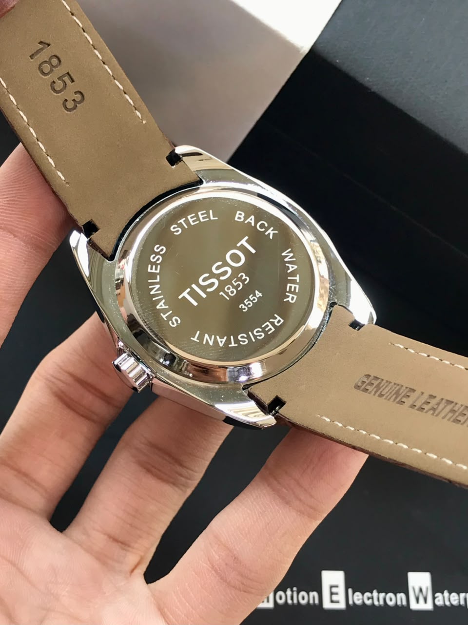 Tissot Men's Automatic Style Watch with Black Leather Strap