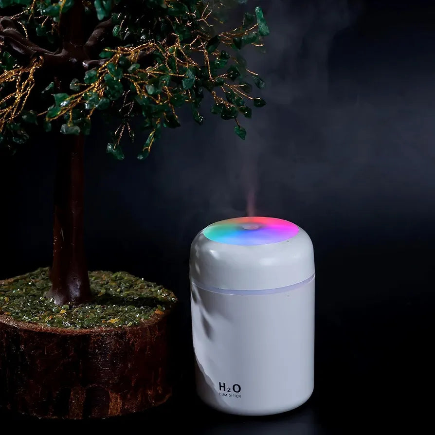 Premium Cool Mist Humidifier with 7-Color LED Lights – Random Color