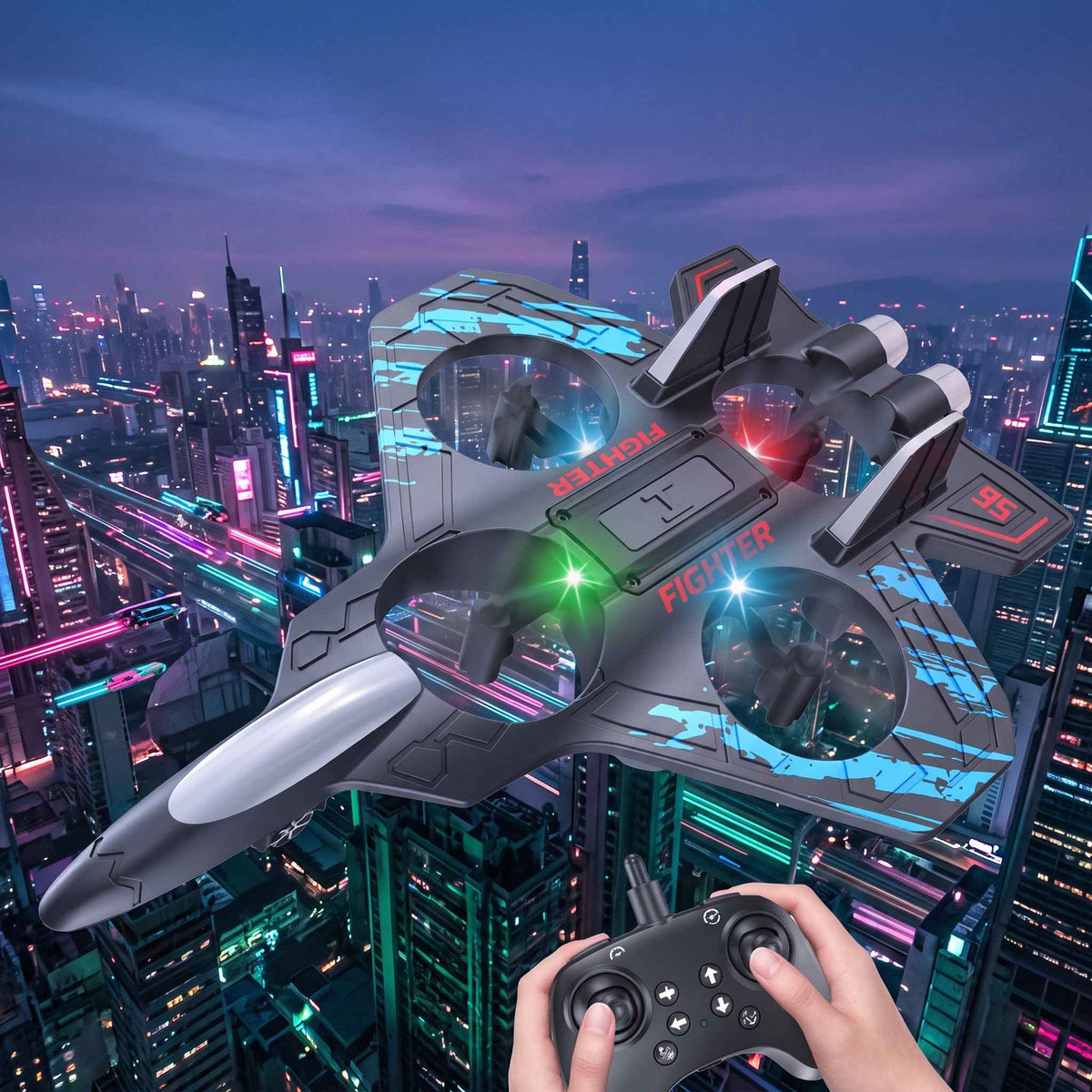 2.4GHz Remote Control Fighter Jet for Kids – RC Toy Aircraft