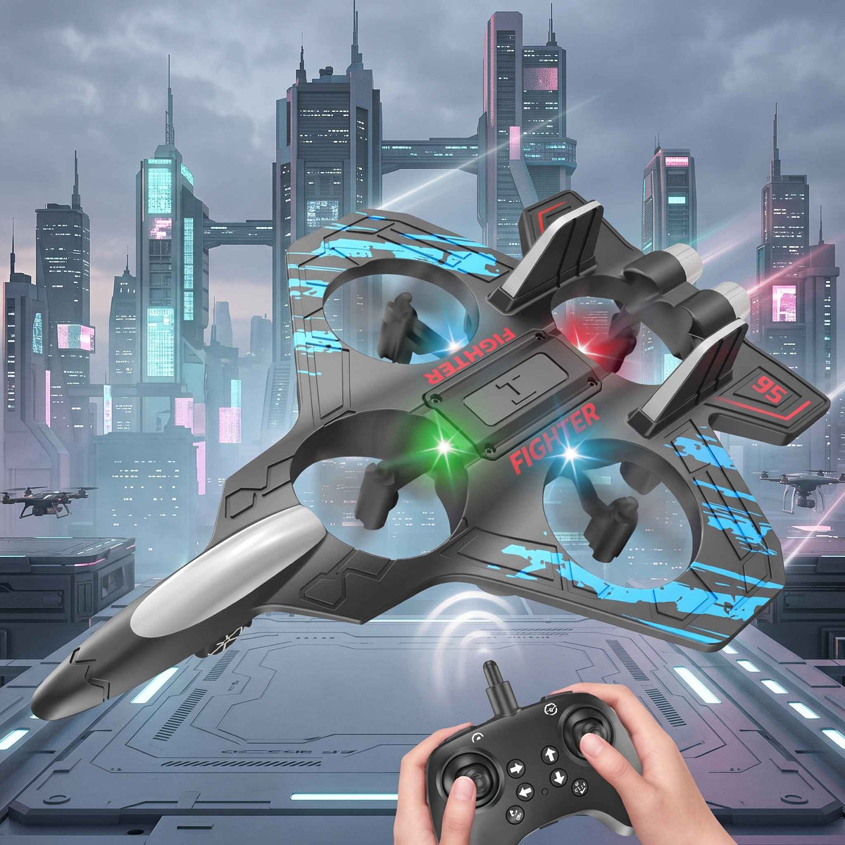 2.4GHz Remote Control Fighter Jet for Kids – RC Toy Aircraft