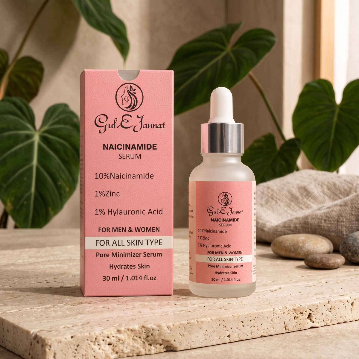 Product Title Niacinamide Serum – 10% Niacinamide + 1% Zinc + 1% Hyaluronic Acid – Pore-Minimizing & Hydrating Face Serum – 30ml