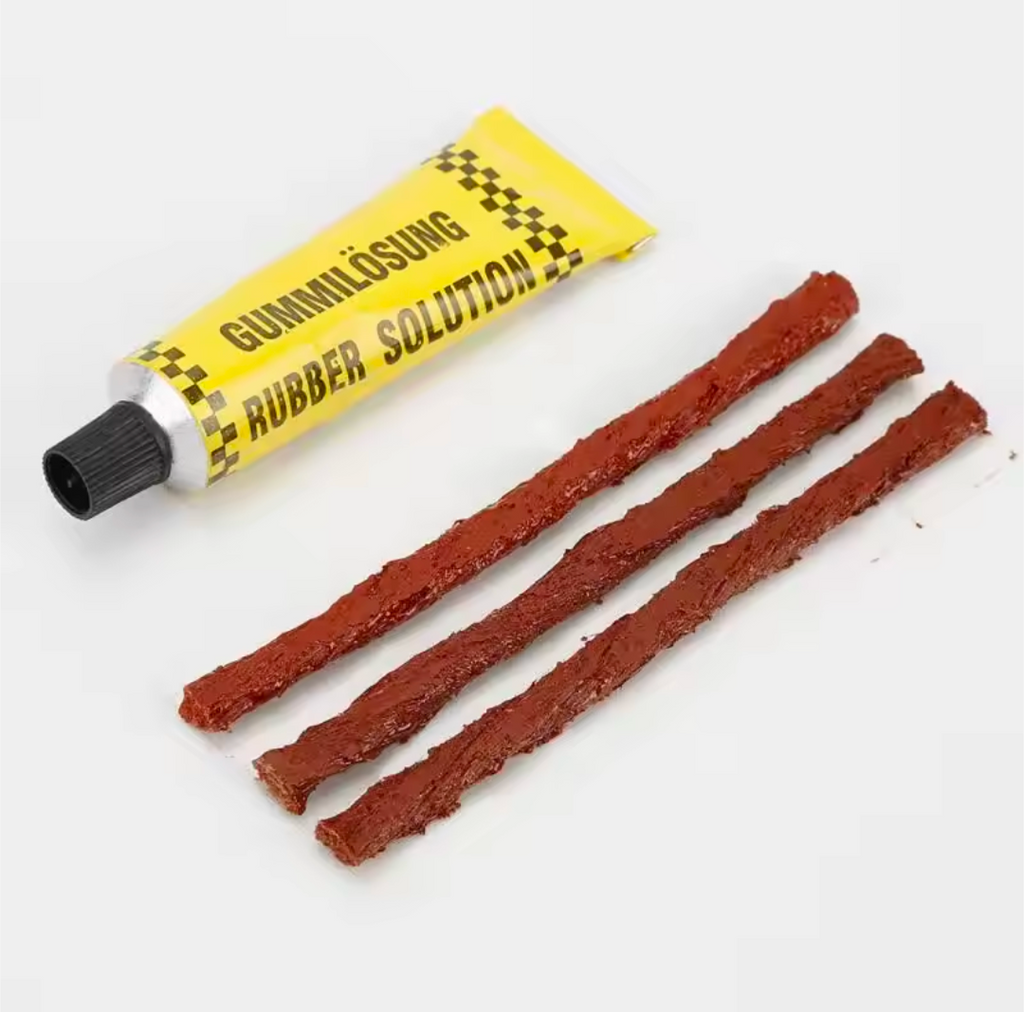 Universal Tubeless Tire Puncture Repair Kit – Car, Motorcycle & Bicycle Tire Repair Tool Set