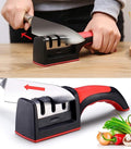 3-Stage Professional Manual Knife Sharpener – Kitchen Knife Sharpening Tool