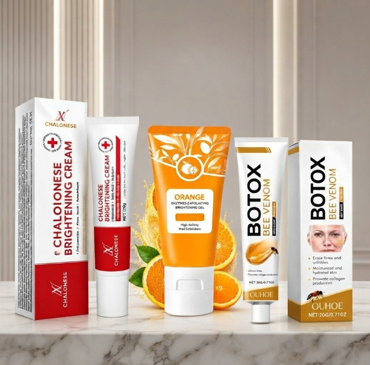 3-in-1 Glow Bright Complete Skincare Bundle – Facial Beauty Set