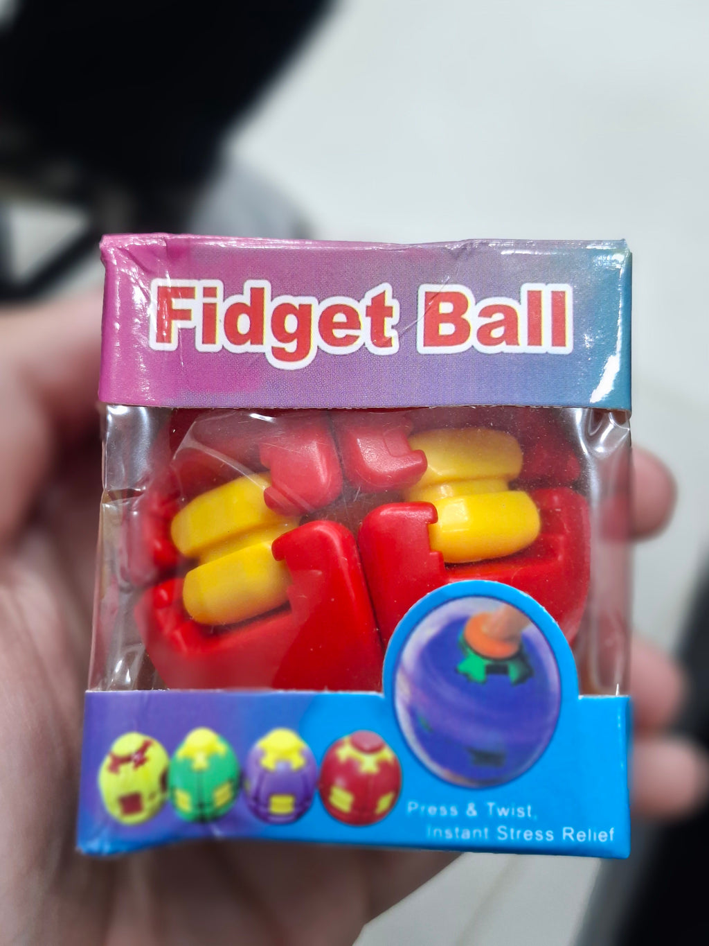 LED Light-Up Fidget Ball – Stress Relief & Sensory Toy (Random Color)
