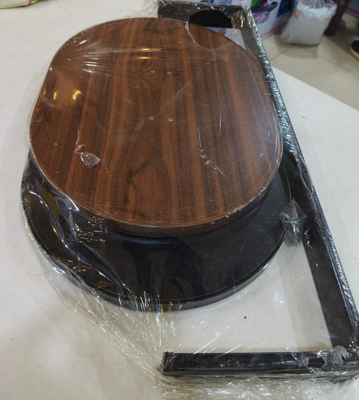 Modern C-Shape Side Table – Portable Laptop & Coffee Table