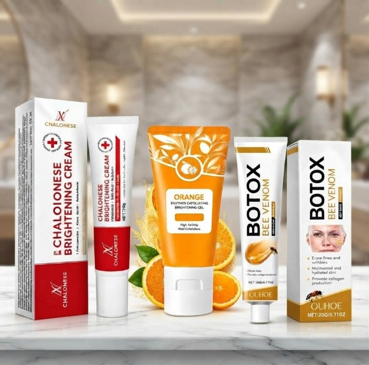 3-in-1 Glow Bright Complete Skincare Bundle – Facial Beauty Set