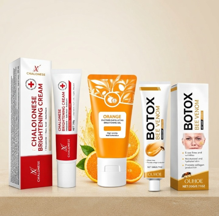 3-in-1 Glow Bright Complete Skincare Bundle – Facial Beauty Set