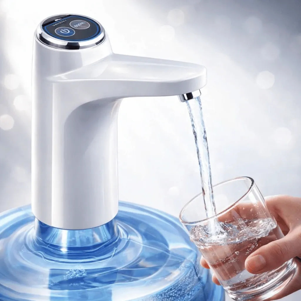 Rechargeable Electric Water Bottle Pump – One-Touch Automatic Water Dispenser (Random Color)