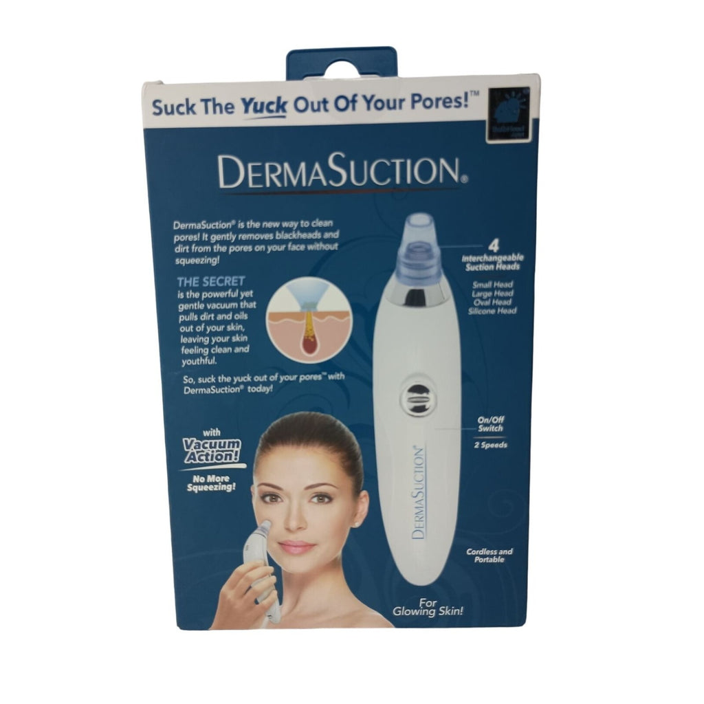 Derma Suction Vacuum Blackhead Remover – Battery-Operated Pore Cleaner & Facial Skin Tool