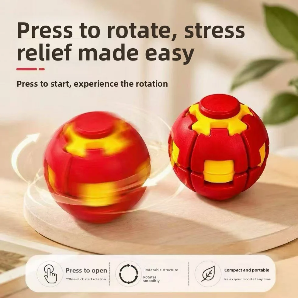 LED Light-Up Fidget Ball – Stress Relief & Sensory Toy (Random Color)