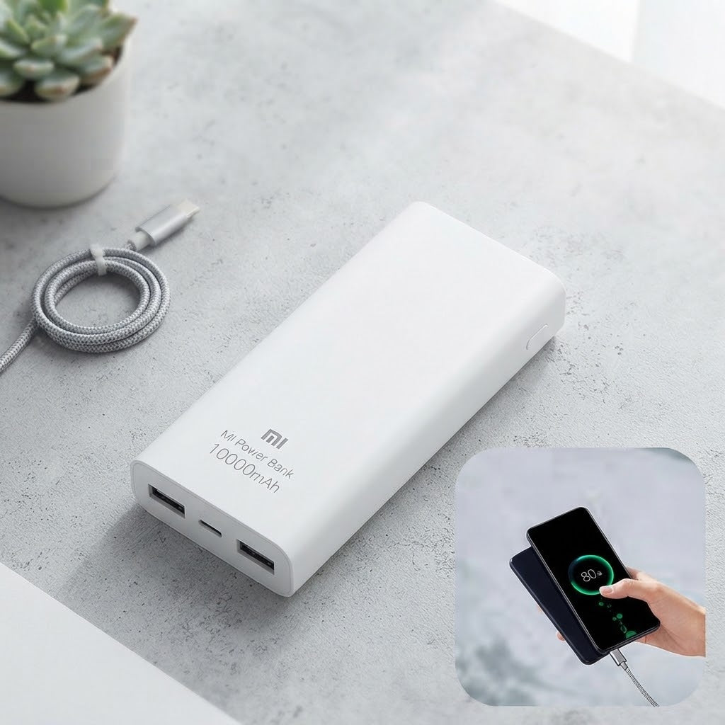 10000mAh Power Bank – Fast Charging Portable Charger with Dual USB Ports & LED Indicator