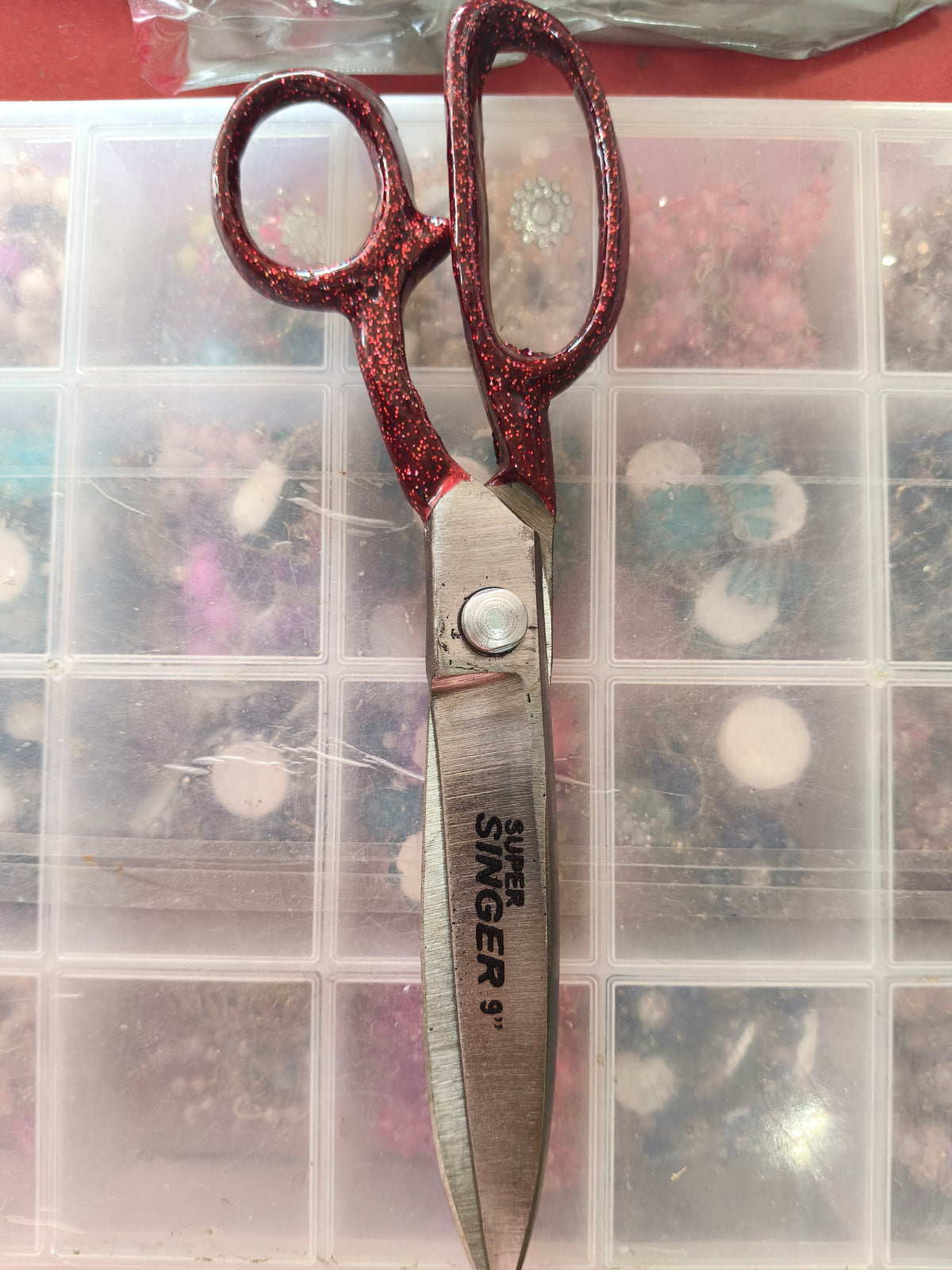 Super Singer 9-Inch Tailoring Scissors with Glitter Handle