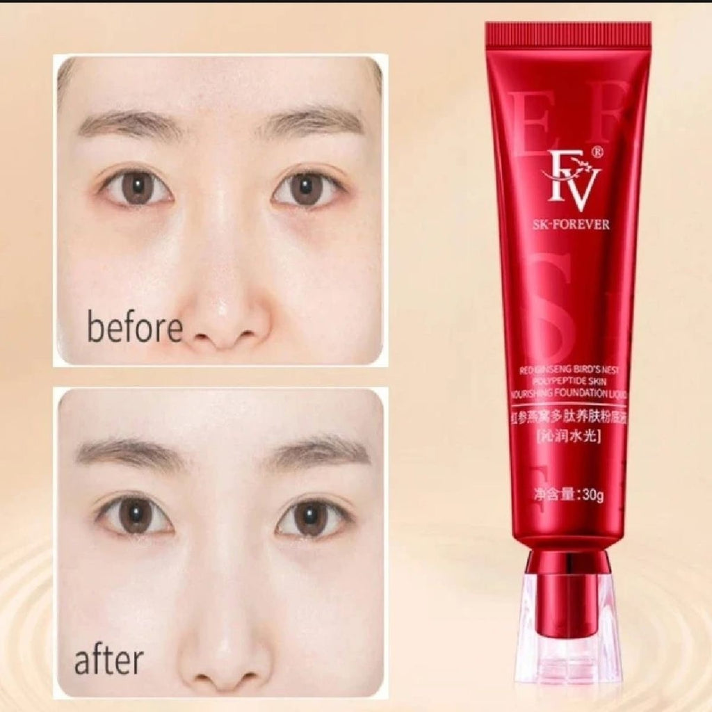 FV Red Ginseng Bird's Nest Polypeptide Skin Nourishing Liquid Foundation – 30ml