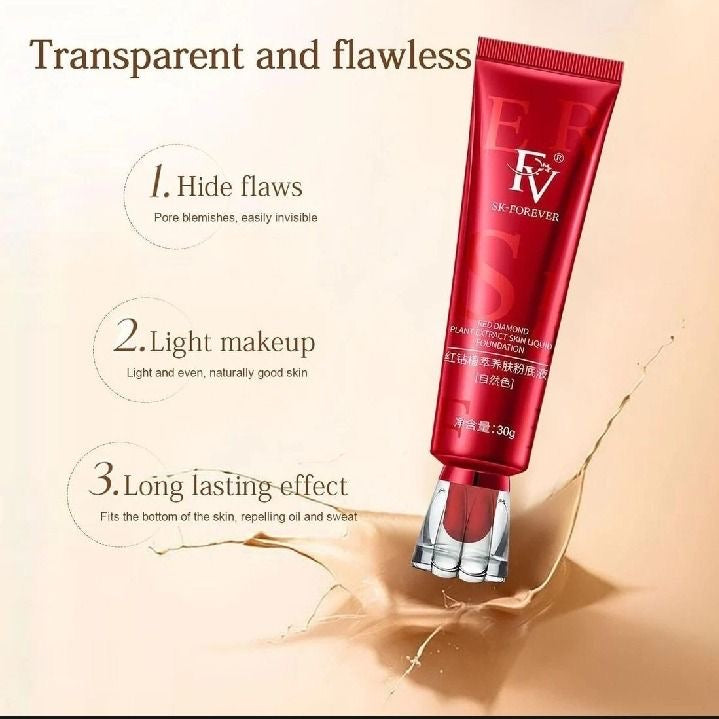 FV Red Ginseng Bird's Nest Polypeptide Skin Nourishing Liquid Foundation – 30ml