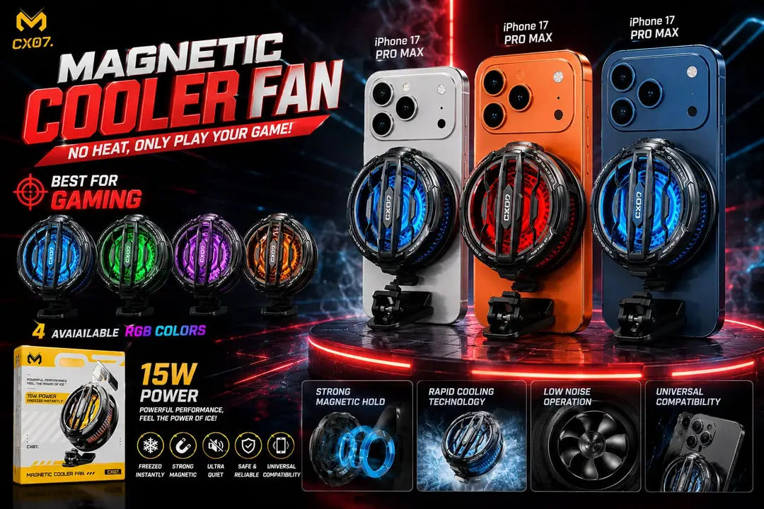Mobile Gaming Cooling Fan 5 Multicolor Heat Dissipation