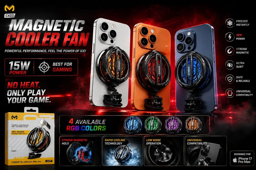 Mobile Gaming Cooling Fan 5 Multicolor Heat Dissipation