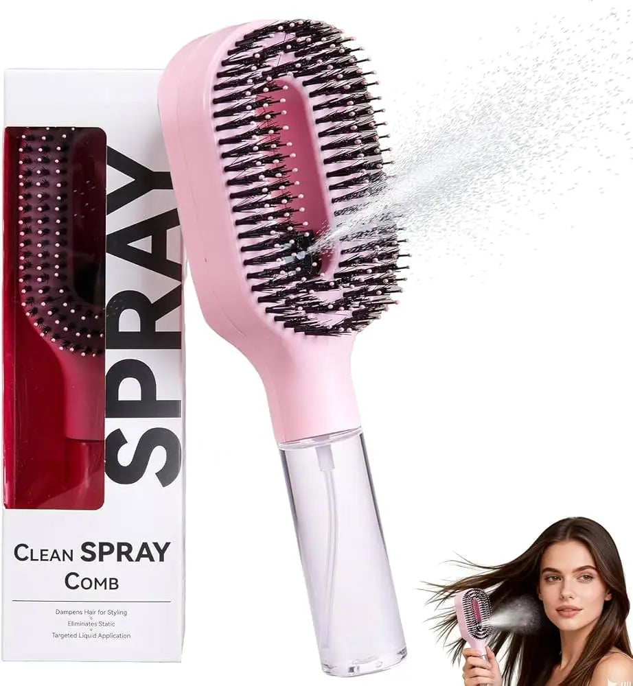 2 in 1 Spray Hair Brush & Detangler