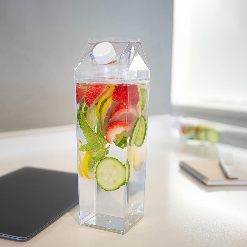 Transparent Acrylic Water Bottle – 1 Litre
