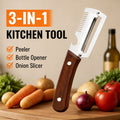 3-in-1 Stainless Steel Peeler Knife – Multi-Function Kitchen Tool for Food Preparation