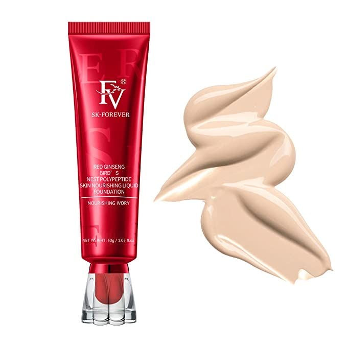 FV Red Ginseng Bird's Nest Polypeptide Skin Nourishing Liquid Foundation – 30ml