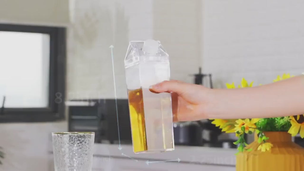 Transparent Acrylic Water Bottle – 1 Litre